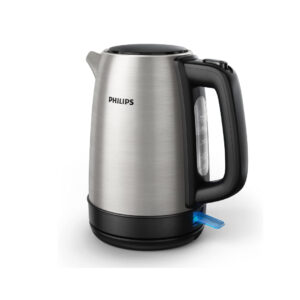 Philips 1.7 Liters Metal Kettle , 2200 Watts, Silver/Black Color - Image 2