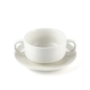 Maples Soup Cup & Saucer With Handles or without Handles with Versatile Models for Sophisticated Service. - Image 1