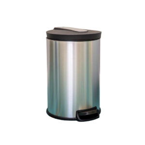 EKO Stainless Steel Bin with Pedal, Soft Close,12 & 5 Liters Size options. - Image 1