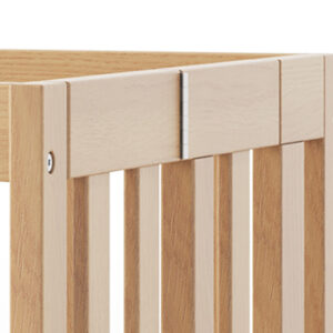 Maples Travel Sleeper Wooden Compact Crib with Mattress – Natural Wood - Foundations USA - Image 5