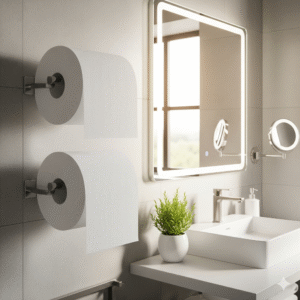 Maples White Maxi Roll Tissue: Embossed 600 GSM 2 Ply - Pack of 6 Rolls. - Image 6