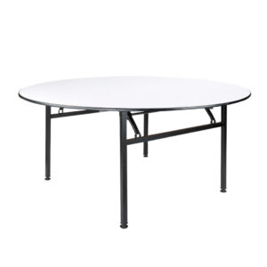 Maples Round Banquet Table - Durable Melamine Surface, ABS Edging, Adjustable Stoppers. - Image 1