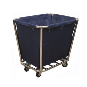 Maples Linen Trolley, Stainless Steel Frame, Waterproof Oxford Bag, Commercial Laundry Sorter Cart. - Image 1