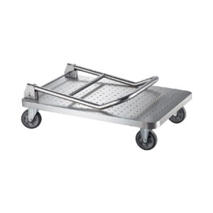Maples Stainless Steel Platform Trolley, Heavy Duty Wheels, 200kg Capacity. - Image 2