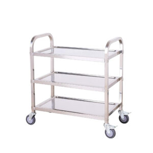 Maples 3 Tier Service Trolley with Heavy-Duty Wheels - Easy Mobility, Wide Storage. - Image 1