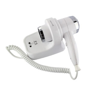 Roomwell Classic 1800W Wall Mounted Hair Dryer - Black | Shaver Socket, Long Life Motor, Anti-Theft, 3 Heat/2 Speed, Cold Shot. - Image 7