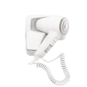 Corby Linton 1200W Wall Mounted Drawer Hair Dryer, Without Shaver Socket, White. - Image 1