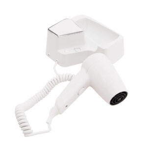 Corby Linton 1200W Wall Mounted Drawer Hair Dryer, Without Shaver Socket, White. - Image 2