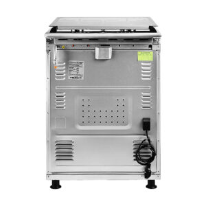 Super General Freestanding Gas Cooker 4-Burner Stainless Steel with Gas Oven, Rotisserie, Automatic Ignition, Full Safety, Silver, 60x60x85 cm, 1-Year Warranty. - Image 4