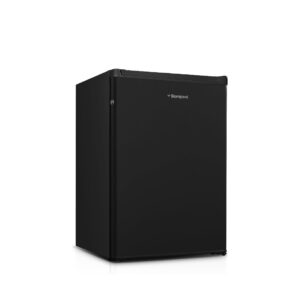 Bompani 78L Single Door Refrigerator - Smart Sensor & Humidity Control, Defrost Fridge Freezer, 1-Year Full & 5-Year Compressor Warranty, Black