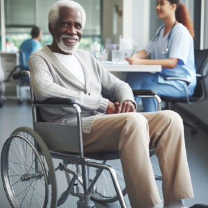 Foldable Standard Wheelchair with Chrome Metal Frame - Adjustable Footplate, Indoor/Outdoor Use. - Image 4