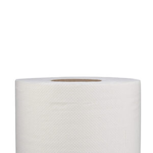 Maples White Maxi Roll Tissue: Embossed 600 GSM 2 Ply - Pack of 6 Rolls. - Image 3