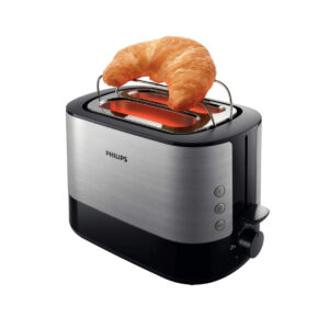 Philips Stainless Steel Toaster Viva Collection 950W, Extra Wide Slot, Reheat & Defrost Functions, 7 Settings. - Image 2
