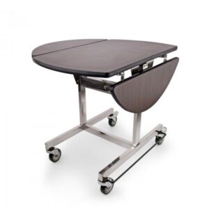 Maples Food Service Trolley with Food Warmer Box, Stainless Steel Finish, MDF Table, 4 Steering Wheels with 2 Lockable Wheels. - Image 3