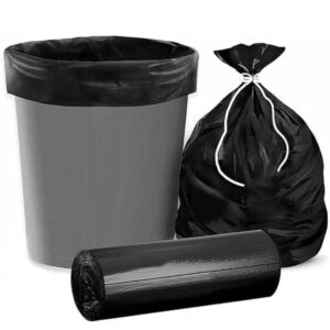 Oxy-Degradable Plastic Garbage Bags (95x115 CMS, 10kg) - Black Color. - Image 2