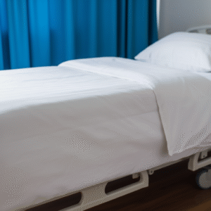 Maples Hospital Pure White Polycotton Duvet Cover in Thread Counts options 144-300 & Various Sizes for Ultimate Comfort. - Image 2