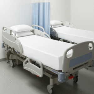 Maples Hospital Pure White Polycotton Fitted Bed Sheet | Premium Comfort | Thread Counts 144-300, Various Sizes. - Image 1