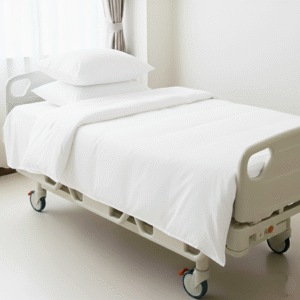 Maples Hospital Pure White Satin Finish Duvet Cover - 100% Cotton, 220, 260 & 300 Thread Count Options, Various Sizes for Ultimate Comfort - Image 1