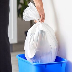 Bathroom Oxy-Degradable Plastic Garbage Bags (50x60 CM, 10kg) - HD White Color. - Image 3