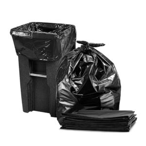 Premium Heavy-Duty Garbage Bags - 95x115cm, 10 Kg, Black. - Image 1