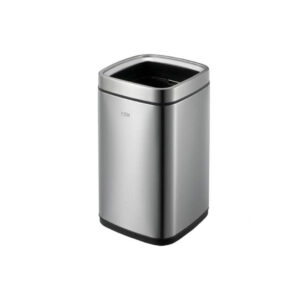 EKO Open-Top Stainless Steel Fingerprint-Resistant Square Bin (Available in Multiple Sizes) - Image 2