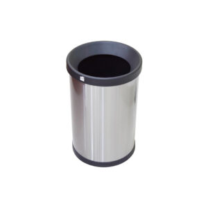 EKO Open Top Stainless Steel Bin, 12L - Durable & Stylish Trash Can for Home & Commercial Use. - Image 1