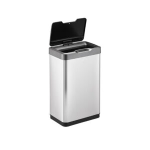 EKO Stainless Steel Square Type Sensor Bin - Hygienic, Efficient, and Fingerprint-Resistant. - Image 2