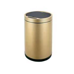 EKO Stainless Steel Cylinder Type Sensor Bin - Hygienic, Efficient, Fingerprint-Resistant Trash Can. - Image 2