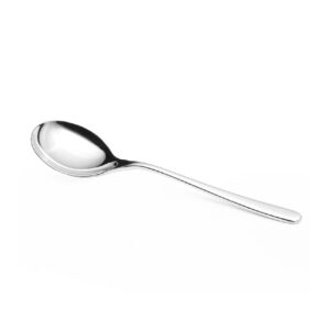 Plain Stainless Steel Soup Spoon - Premium Quality 1-Piece Dining Utensil. - Image 1