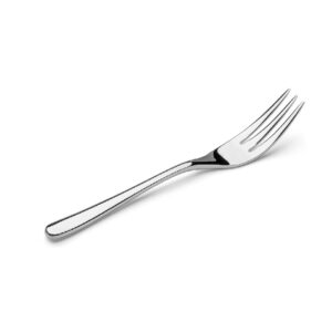 Plain Stainless Steel Cake Fork, Elegant Single Piece for Dessert Serves. - Image 1