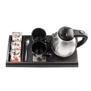 Honeyson 1.2L Single Wall Electric Kettle with Tray, Cordless, Stainless steel, 1000W, in Silver Color. - Image 3