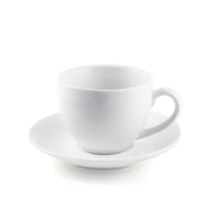 Maples Ceramic Espresso Cup & Saucer - 80 ml, Elegant Design for Premium Service. - Image 1
