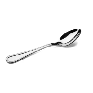 Bordered Stainless Steel Dinner Spoon, 20 cm, Set of 6 Pieces | Elegant & Durable Dining Cutlery. - Image 1