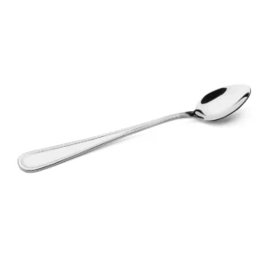 Bordered Stainless Steel Ice Cream Spoon, Set of 6 Pieces, Sleek Design, Premium Quality. - Image 1