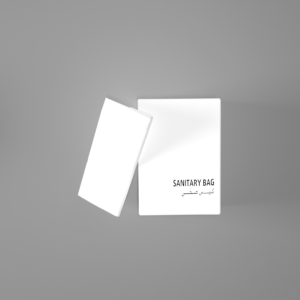 Eden Sustainable Essentials Sanitary Bag, Hotel Guest Room Amenities, Eco-Friendly White Paper Box. - Image 1