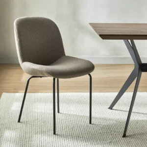 Hamlets 6-Seater Dining Set, Modern Engineered Wood Table with Metal Legs & Upholstered Chairs, Stylish Urban Loft Design. - Image 5
