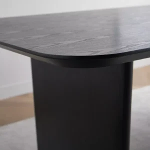 Stanton 6-Seater Dining Set, Sophisticated Rectangular Dining Table with Veneer Finish & Upholstered Chairs. - Image 5