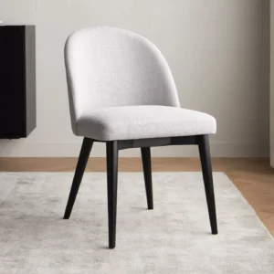 Stanton 6-Seater Dining Set, Sophisticated Rectangular Dining Table with Veneer Finish & Upholstered Chairs. - Image 7