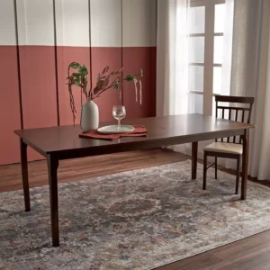 Homestead Style Kansas 8-Seater Dining Set, Durable Engineered Wood Table with Padded Chairs, Made in Malaysia. - Image 2