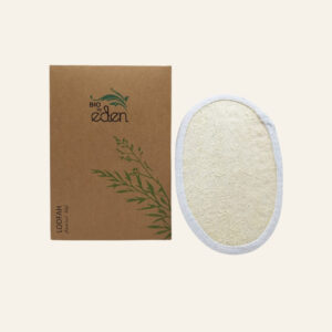 Eden Eco-Friendly Bath Loofah in Kraft Paper Box - Sustainable Travel & Hotel Guest Room Amenities. - Image 1