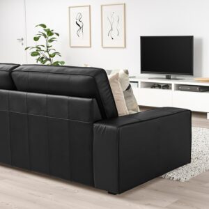 Bomstad Black KIVIK 3-Seat Sofa with Removable Armrests, Pocket Springs, Deep Cushions & 10-Year Guarantee. - Image 3