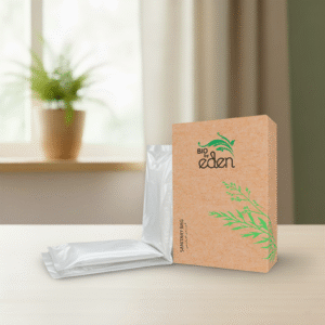Eden Eco-Friendly Sanitary Bags in Kraft Paper Box, Sustainable Hotel Guest Room Amenities. - Image 1