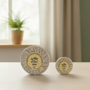 Eden Eco-Friendly Wrapped Soap Bar 20g & 40g, Premium Hotel Amenities, Travel-Sized Lux Fragrance. - Image 1