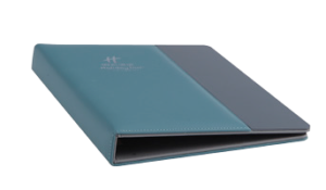 Light Blue Service Folder – Faux Leather
