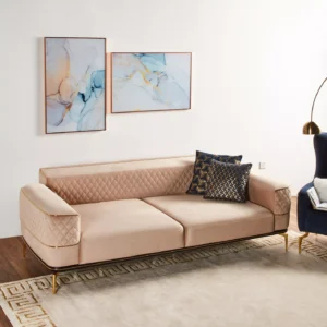 Casa 3-Seater Velvet Sofa - Image 3
