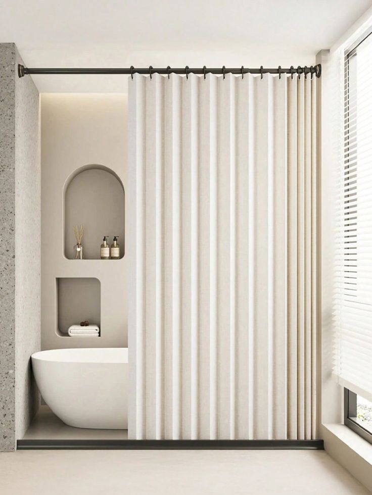 Elegant hotel shower curtain for style and privacy in bathrooms