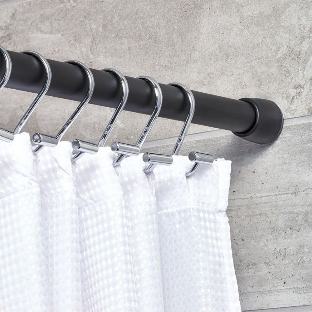 Durable shower curtain rod designed for hotels and resorts