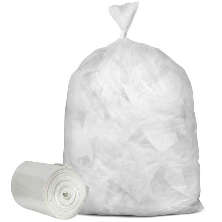 Durable disposable garbage bags for hotel and commercial use