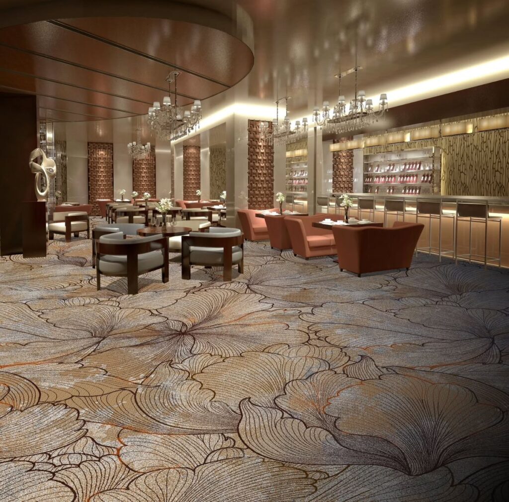 Premium wall-to-wall hotel carpet flooring for comfort and sophisticated interior design