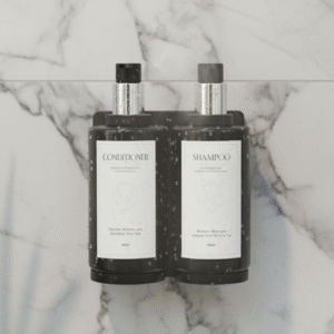 Maples Wall-Mounted Double Dispenser Set – 300ml & 500ml Refillable Options with Lock Key, Bracket & Customizable Labels – Perfect for Hotels & Bathrooms - Image 2